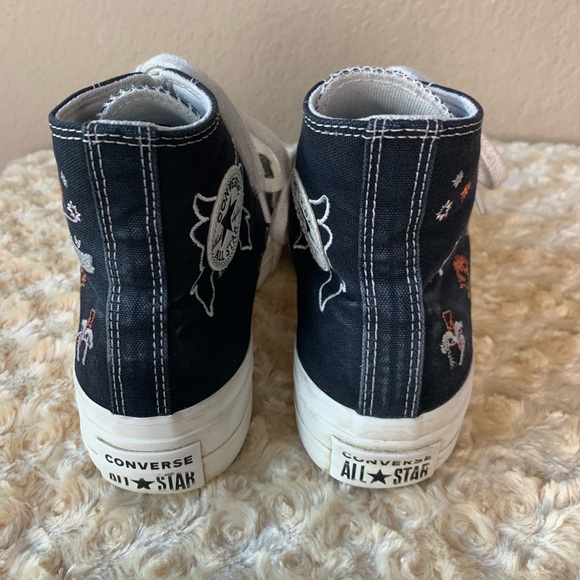 CONVERSE Chuck Taylor Allstar Lift Platform Enchanted Garden Sneakers Size 6 - Picture 6 of 10